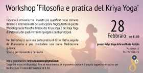 Workshop "Filosofia & Pratica del Kriya Yoga" - Kriya Yoga Ashram ®