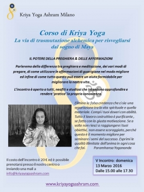 Kriya Yoga, una via di trasmutazione alchemica per risvegliarsi. - Kriya Yoga Ashram ®